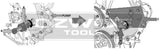 Hyundai / KIA High Pressure Diesel Fuel Pump Sprocket Remover Tool Kit